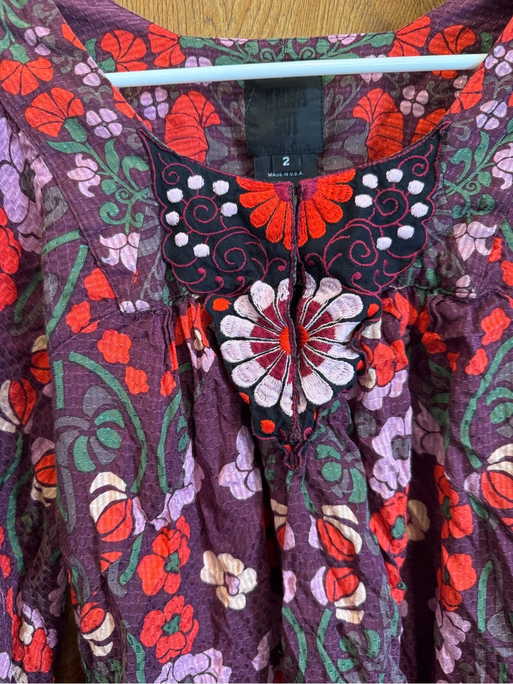 Anna Sui Designer Embroidered Tunic / Mini Dress 2014 - Picture 4 of 4